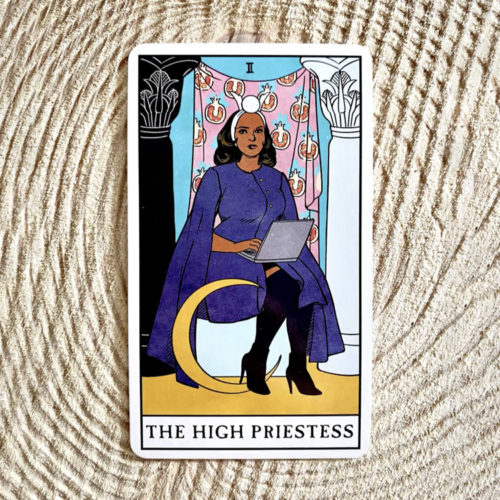 High Priestess tarot card from Modern Witch Tarot Deck. Read Tarot Today is a tarot course online that teaches you how to read tarot cards for beginners